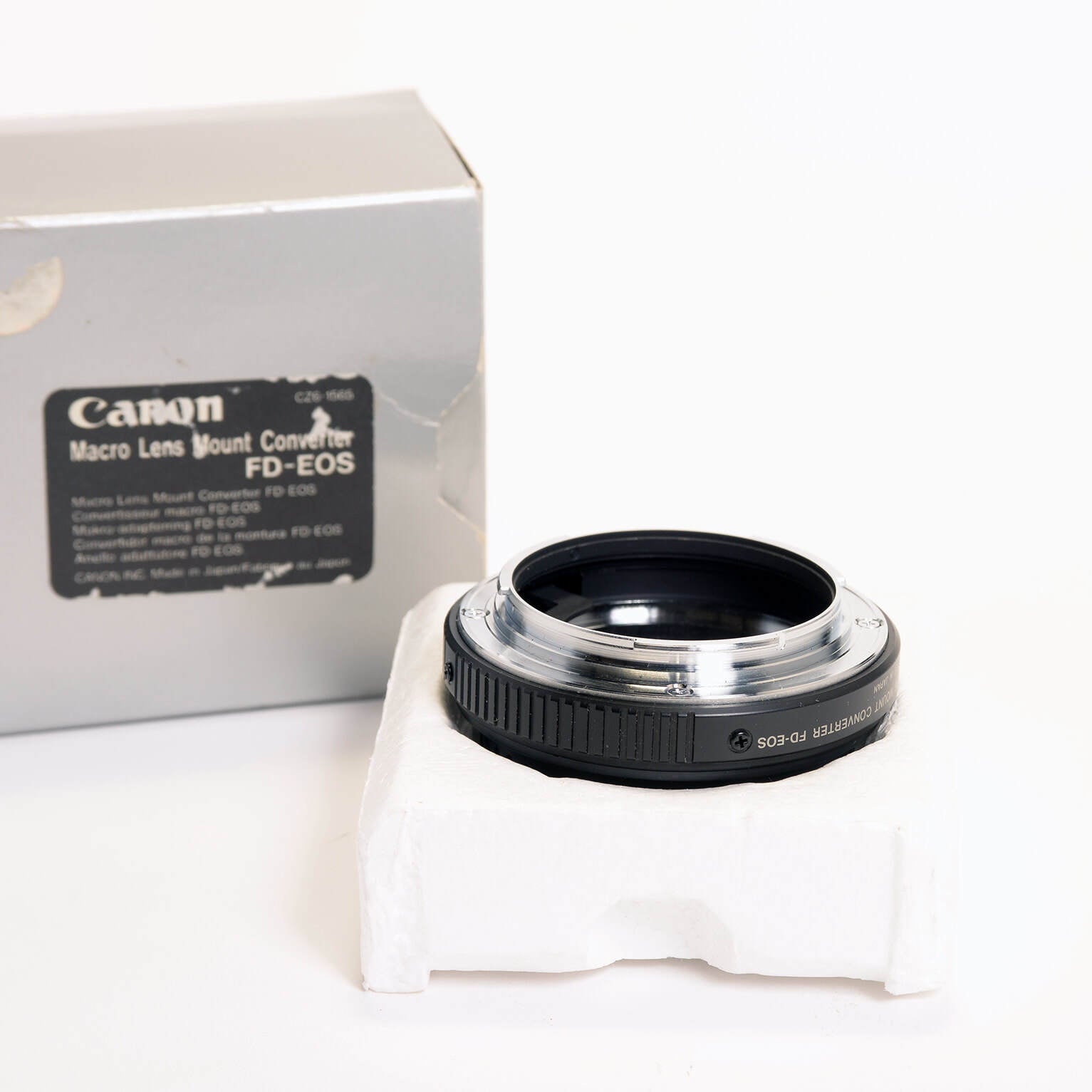 Canon Macro Lens Mount Converter FD EOS Boxed PDR Film Photography